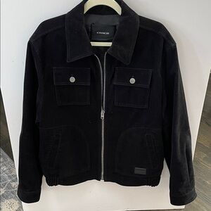 Coach Men's Dark Corduroy  Jacket